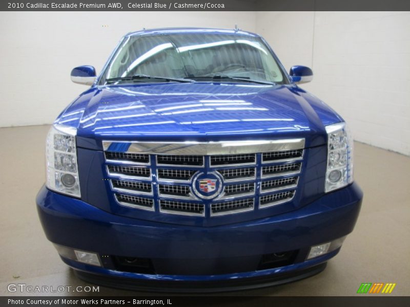 Celestial Blue / Cashmere/Cocoa 2010 Cadillac Escalade Premium AWD