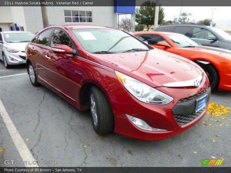 Venetian Red / Camel 2011 Hyundai Sonata Hybrid