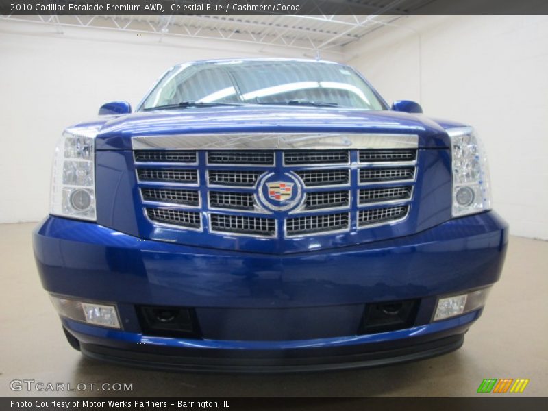 Celestial Blue / Cashmere/Cocoa 2010 Cadillac Escalade Premium AWD