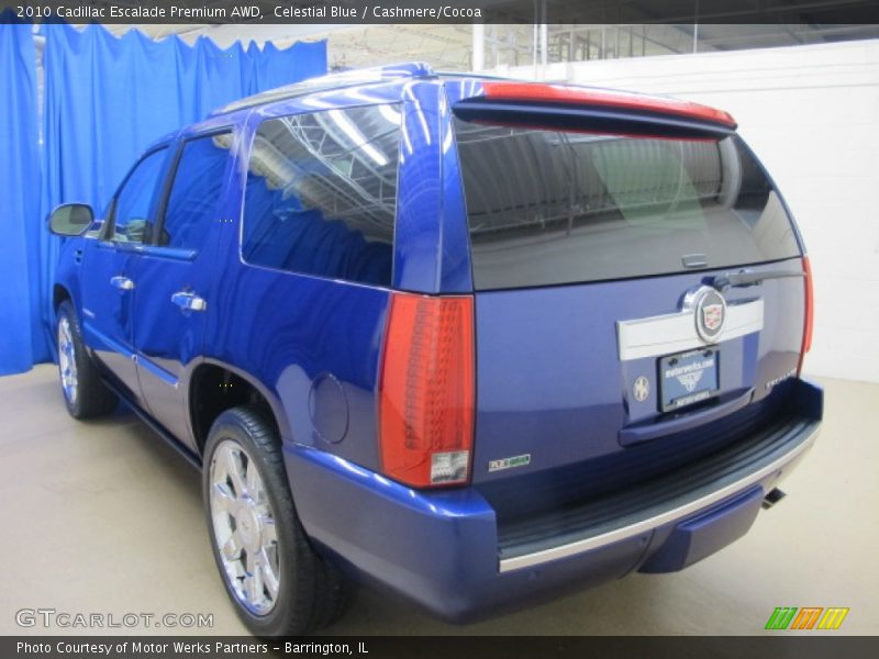 Celestial Blue / Cashmere/Cocoa 2010 Cadillac Escalade Premium AWD