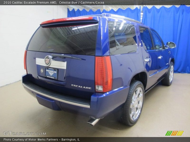 Celestial Blue / Cashmere/Cocoa 2010 Cadillac Escalade Premium AWD