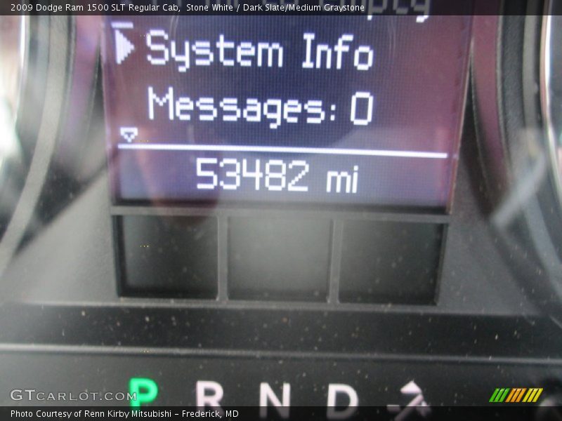 Stone White / Dark Slate/Medium Graystone 2009 Dodge Ram 1500 SLT Regular Cab