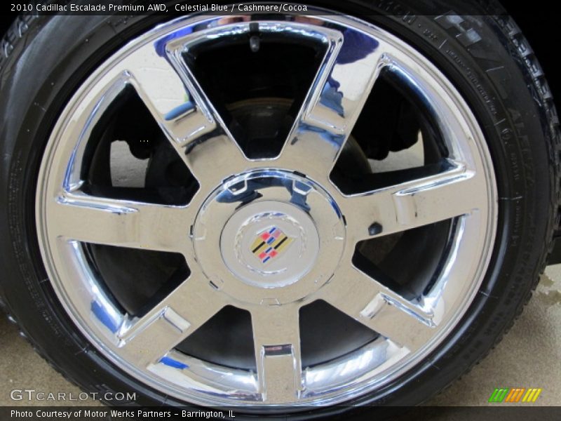 Celestial Blue / Cashmere/Cocoa 2010 Cadillac Escalade Premium AWD
