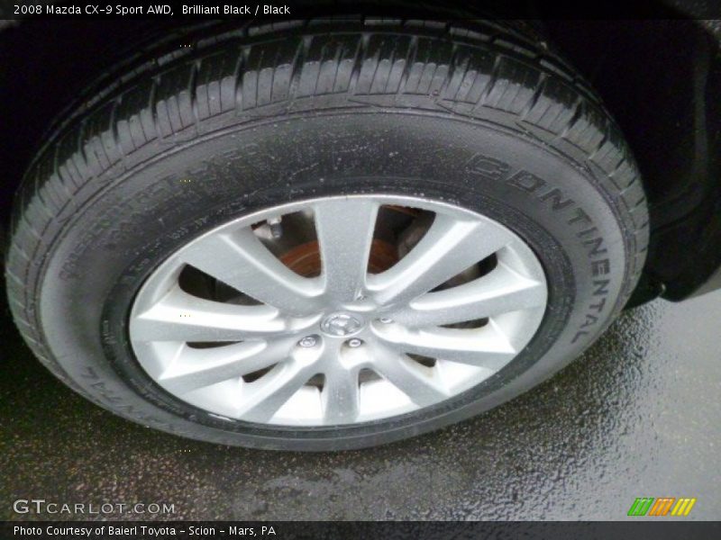 Brilliant Black / Black 2008 Mazda CX-9 Sport AWD
