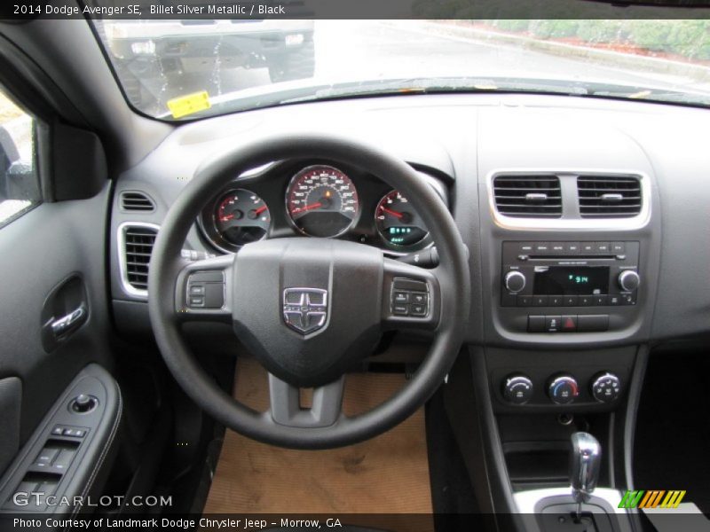 Billet Silver Metallic / Black 2014 Dodge Avenger SE
