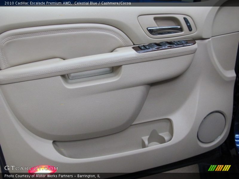 Celestial Blue / Cashmere/Cocoa 2010 Cadillac Escalade Premium AWD