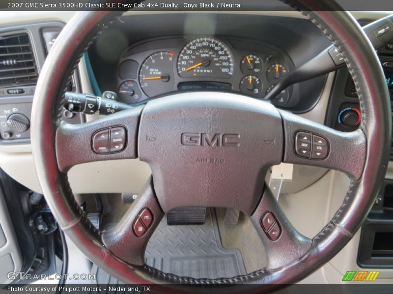 Onyx Black / Neutral 2007 GMC Sierra 3500HD Classic SLE Crew Cab 4x4 Dually
