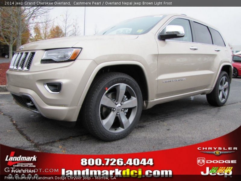 Cashmere Pearl / Overland Nepal Jeep Brown Light Frost 2014 Jeep Grand Cherokee Overland