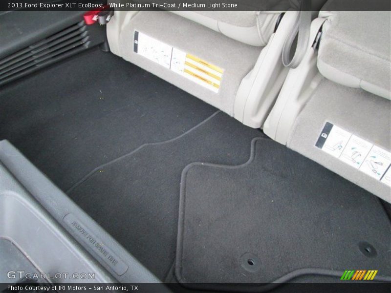 White Platinum Tri-Coat / Medium Light Stone 2013 Ford Explorer XLT EcoBoost