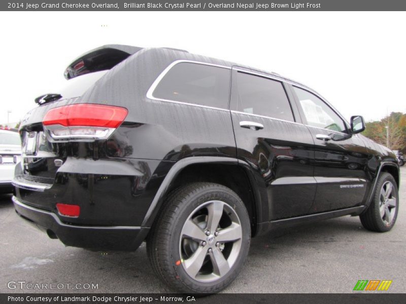 Brilliant Black Crystal Pearl / Overland Nepal Jeep Brown Light Frost 2014 Jeep Grand Cherokee Overland