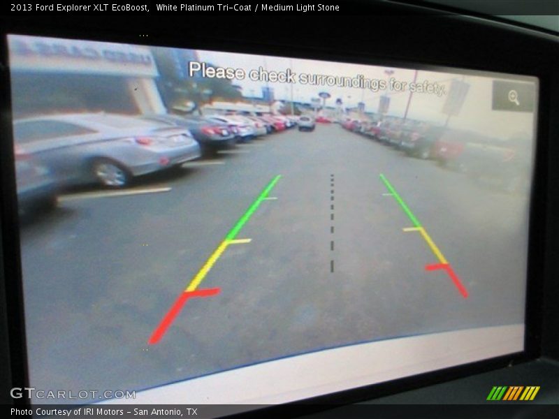 White Platinum Tri-Coat / Medium Light Stone 2013 Ford Explorer XLT EcoBoost