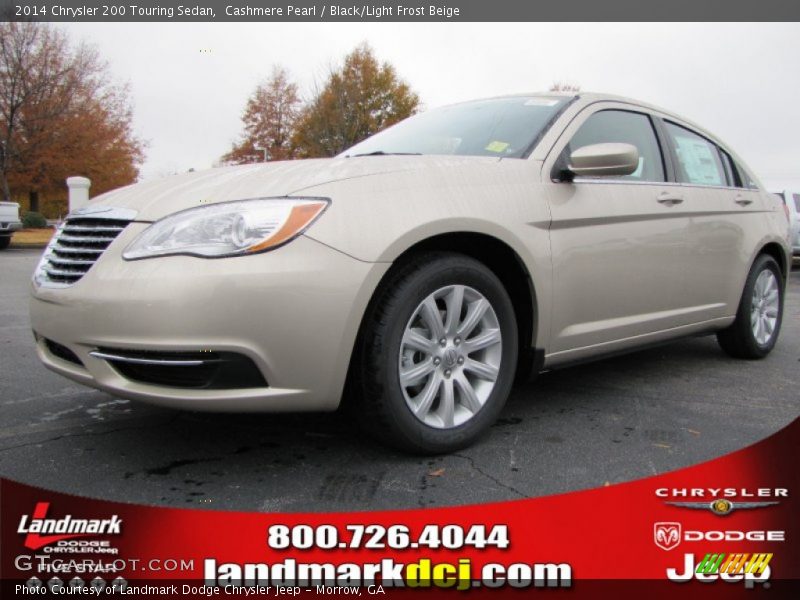 Cashmere Pearl / Black/Light Frost Beige 2014 Chrysler 200 Touring Sedan