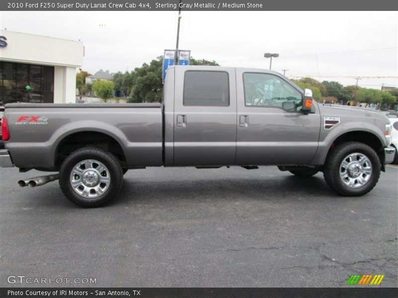 Sterling Gray Metallic / Medium Stone 2010 Ford F250 Super Duty Lariat Crew Cab 4x4