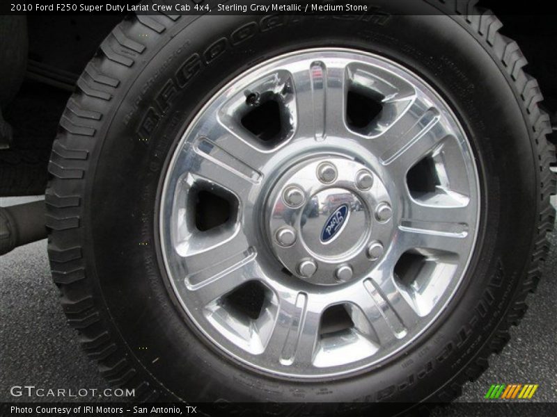 Sterling Gray Metallic / Medium Stone 2010 Ford F250 Super Duty Lariat Crew Cab 4x4