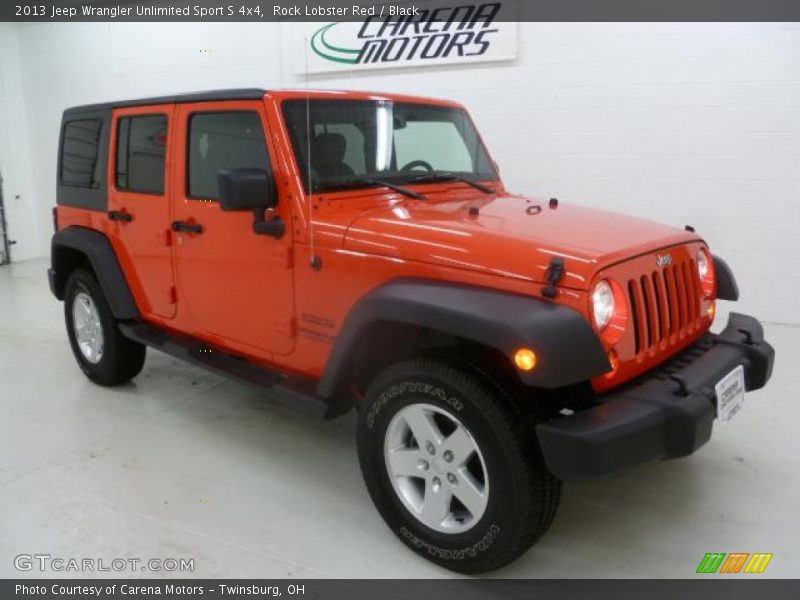 Rock Lobster Red / Black 2013 Jeep Wrangler Unlimited Sport S 4x4