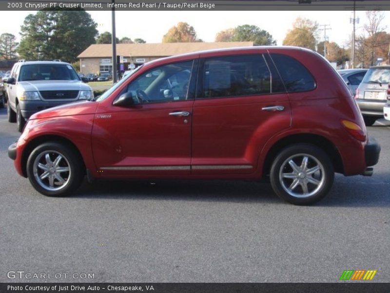 Inferno Red Pearl / Taupe/Pearl Beige 2003 Chrysler PT Cruiser Limited