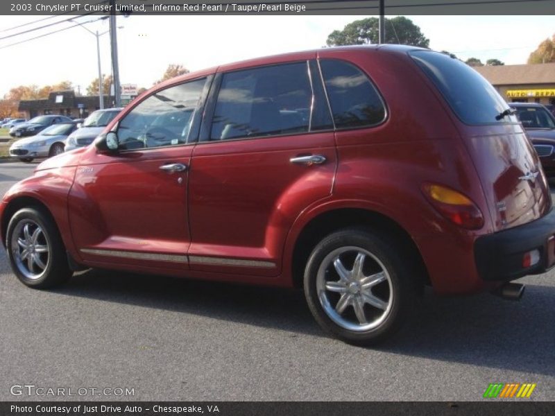 Inferno Red Pearl / Taupe/Pearl Beige 2003 Chrysler PT Cruiser Limited