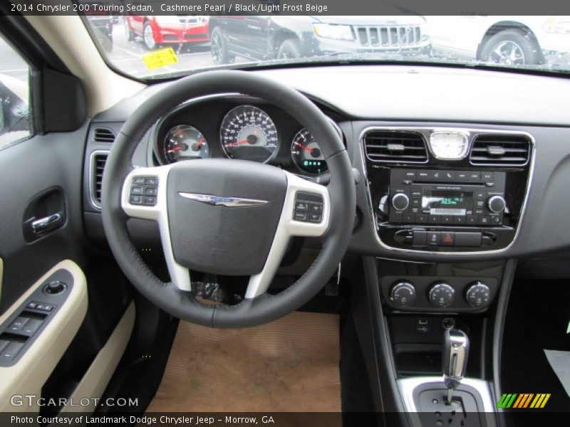 Cashmere Pearl / Black/Light Frost Beige 2014 Chrysler 200 Touring Sedan