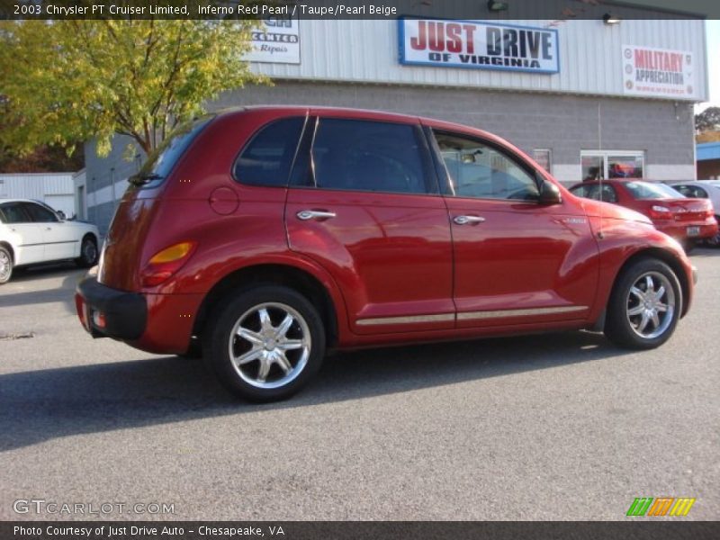 Inferno Red Pearl / Taupe/Pearl Beige 2003 Chrysler PT Cruiser Limited