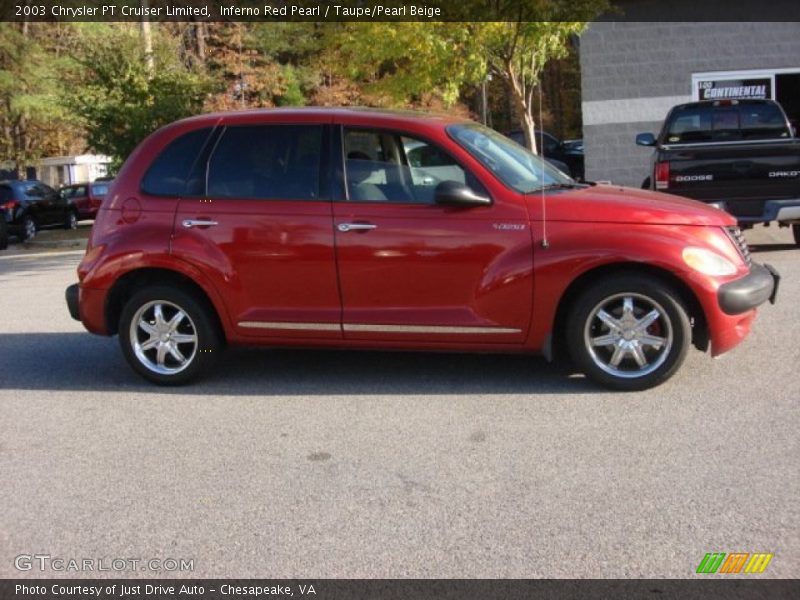 Inferno Red Pearl / Taupe/Pearl Beige 2003 Chrysler PT Cruiser Limited