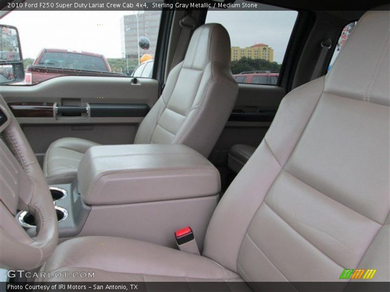 Sterling Gray Metallic / Medium Stone 2010 Ford F250 Super Duty Lariat Crew Cab 4x4