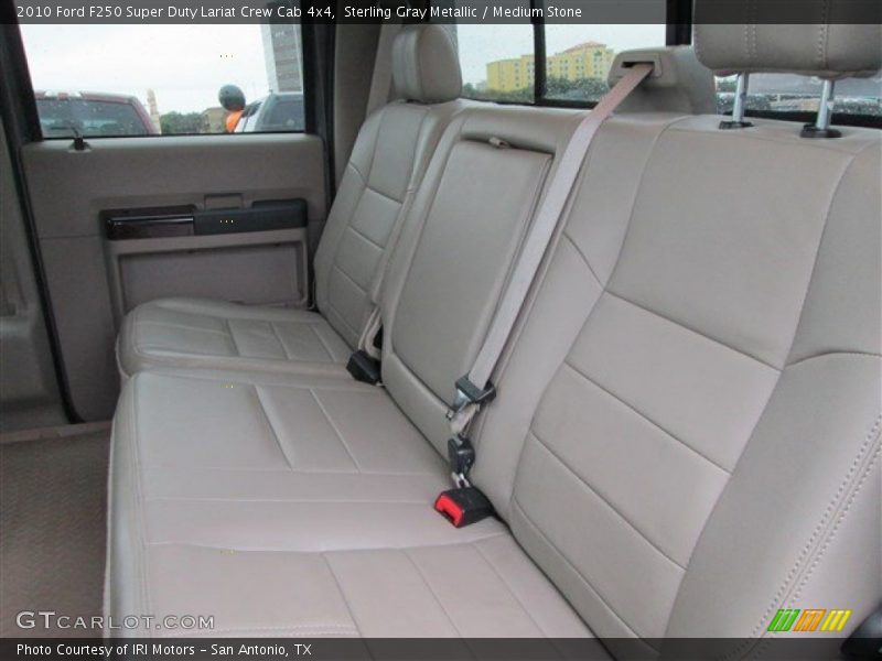 Sterling Gray Metallic / Medium Stone 2010 Ford F250 Super Duty Lariat Crew Cab 4x4