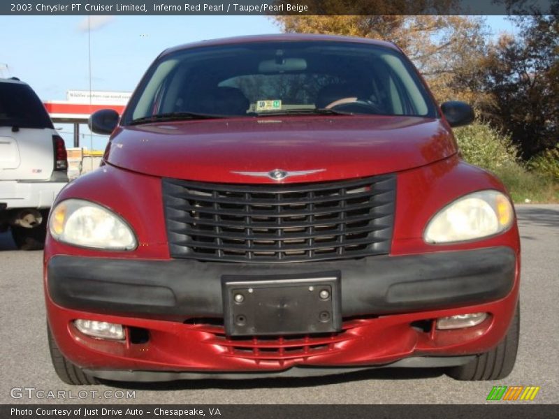 Inferno Red Pearl / Taupe/Pearl Beige 2003 Chrysler PT Cruiser Limited