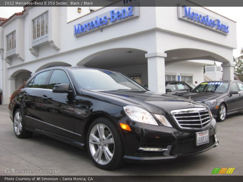 Black / Black 2012 Mercedes-Benz E 350 Sedan