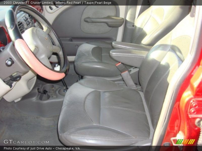 Inferno Red Pearl / Taupe/Pearl Beige 2003 Chrysler PT Cruiser Limited