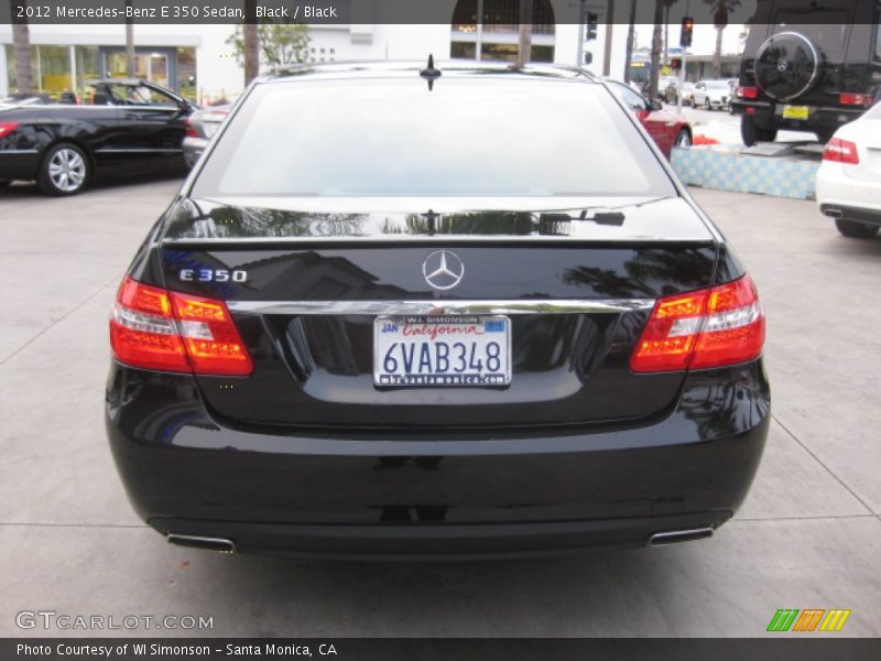 Black / Black 2012 Mercedes-Benz E 350 Sedan