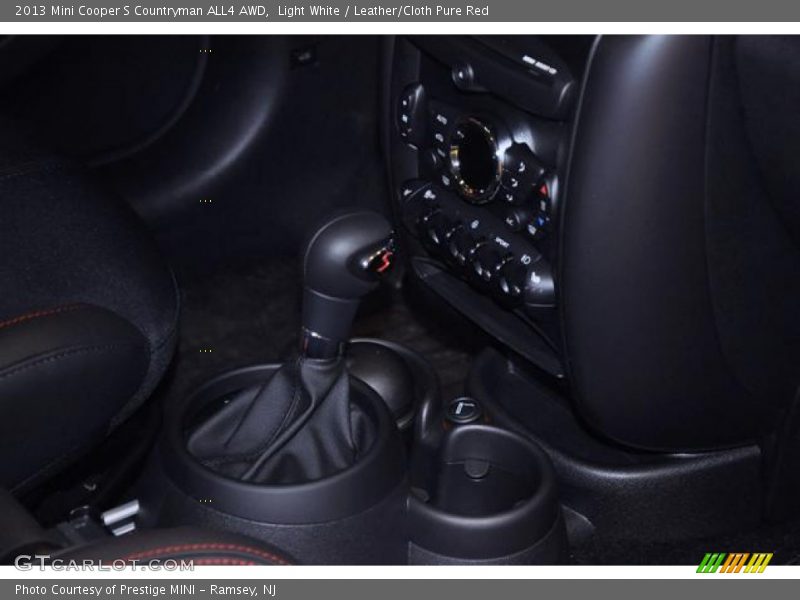 Light White / Leather/Cloth Pure Red 2013 Mini Cooper S Countryman ALL4 AWD