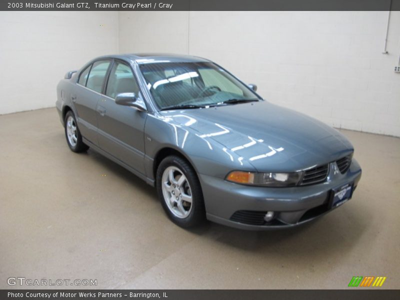 Titanium Gray Pearl / Gray 2003 Mitsubishi Galant GTZ