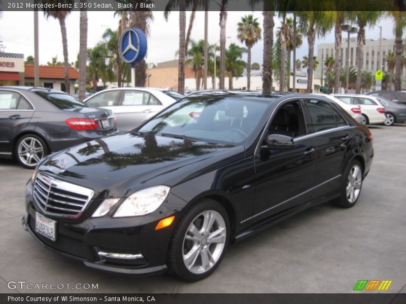 Black / Black 2012 Mercedes-Benz E 350 Sedan