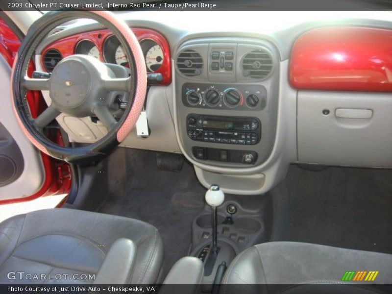 Inferno Red Pearl / Taupe/Pearl Beige 2003 Chrysler PT Cruiser Limited
