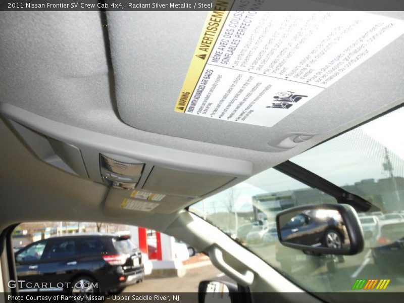 Radiant Silver Metallic / Steel 2011 Nissan Frontier SV Crew Cab 4x4