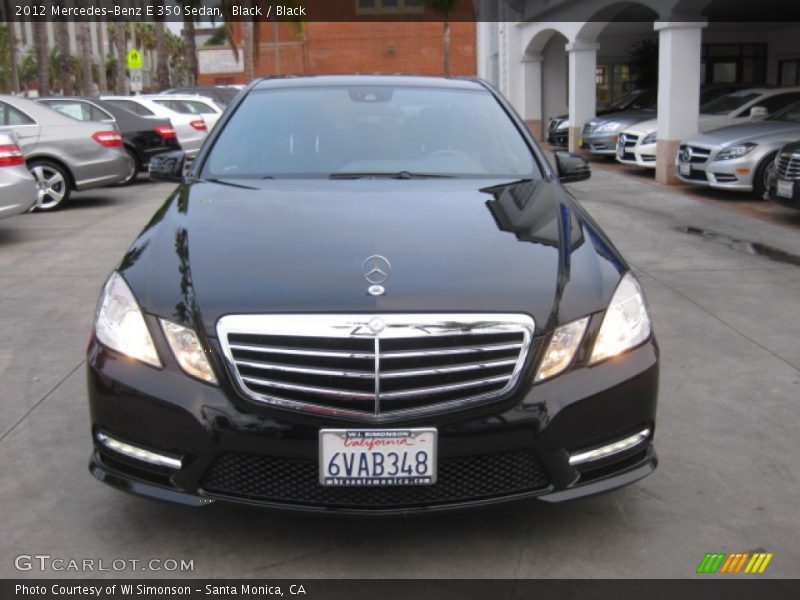 Black / Black 2012 Mercedes-Benz E 350 Sedan