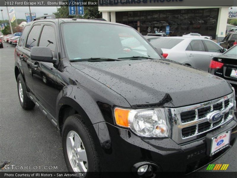 Ebony Black / Charcoal Black 2012 Ford Escape XLT