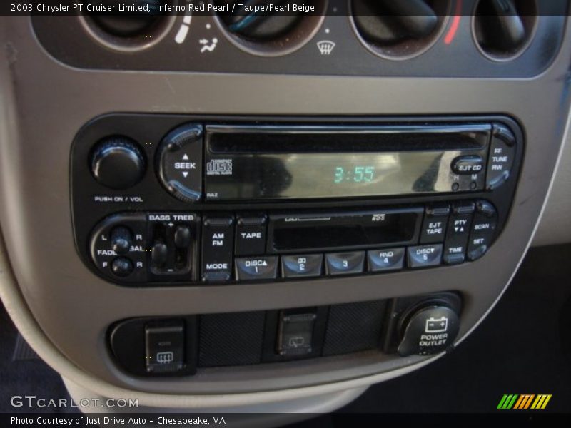 Inferno Red Pearl / Taupe/Pearl Beige 2003 Chrysler PT Cruiser Limited