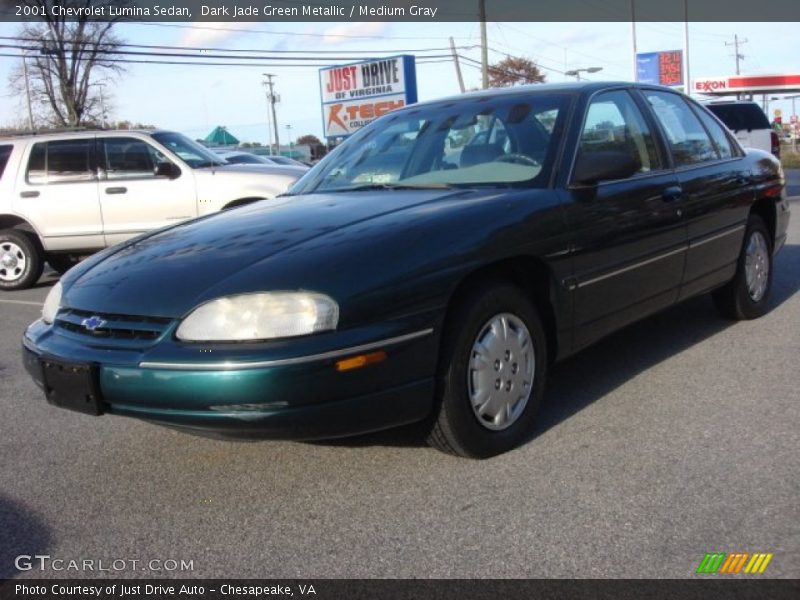 Dark Jade Green Metallic / Medium Gray 2001 Chevrolet Lumina Sedan