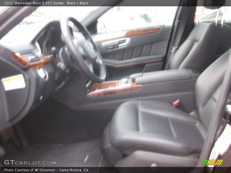Black / Black 2012 Mercedes-Benz E 350 Sedan