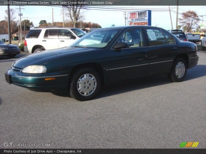 Dark Jade Green Metallic / Medium Gray 2001 Chevrolet Lumina Sedan