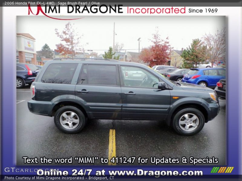 Sage Brush Pearl / Olive 2006 Honda Pilot EX-L 4WD