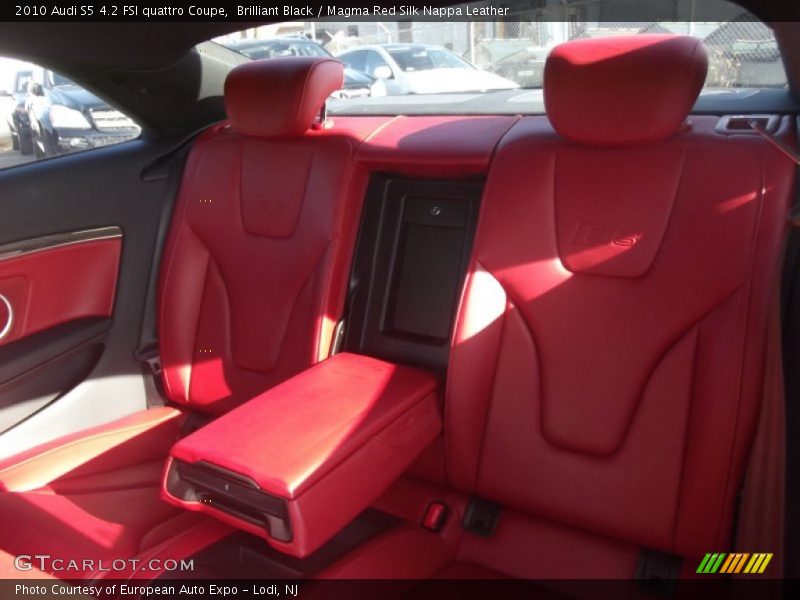 Brilliant Black / Magma Red Silk Nappa Leather 2010 Audi S5 4.2 FSI quattro Coupe