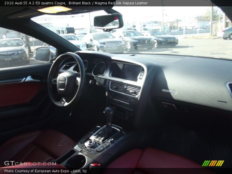 Brilliant Black / Magma Red Silk Nappa Leather 2010 Audi S5 4.2 FSI quattro Coupe