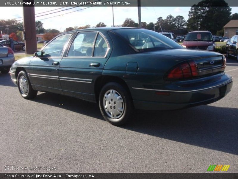 Dark Jade Green Metallic / Medium Gray 2001 Chevrolet Lumina Sedan