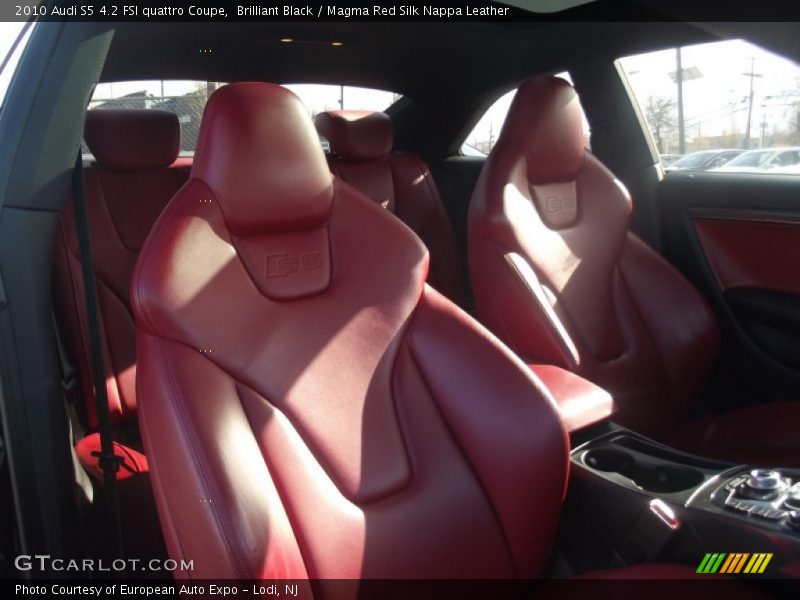 Brilliant Black / Magma Red Silk Nappa Leather 2010 Audi S5 4.2 FSI quattro Coupe