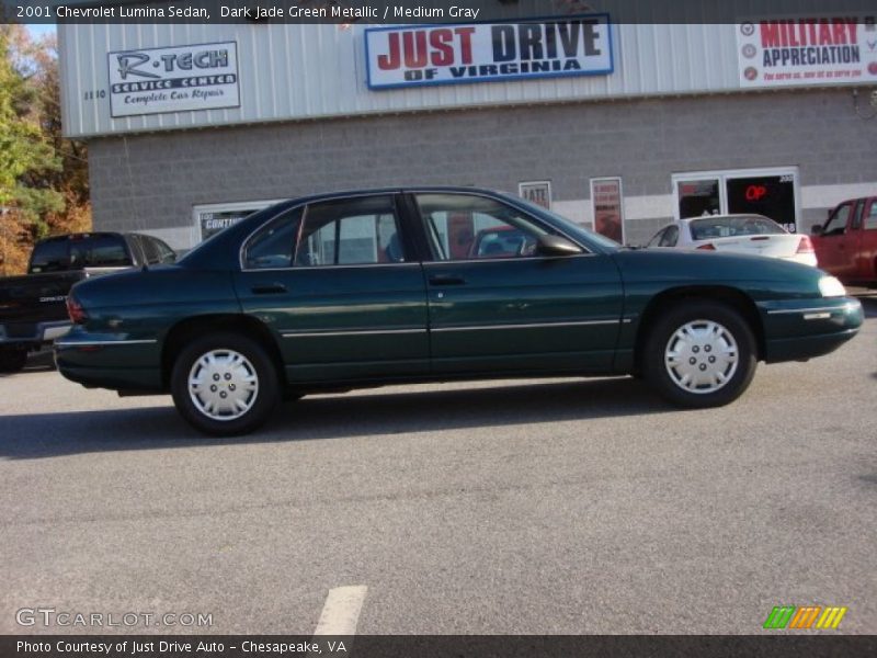 Dark Jade Green Metallic / Medium Gray 2001 Chevrolet Lumina Sedan