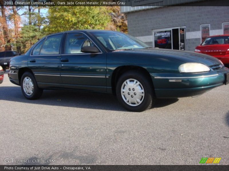 Dark Jade Green Metallic / Medium Gray 2001 Chevrolet Lumina Sedan