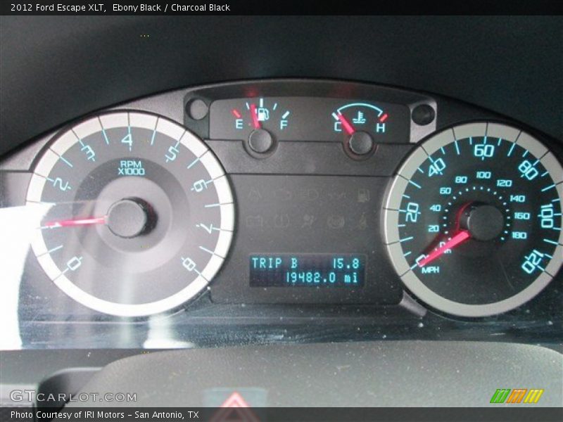 Ebony Black / Charcoal Black 2012 Ford Escape XLT