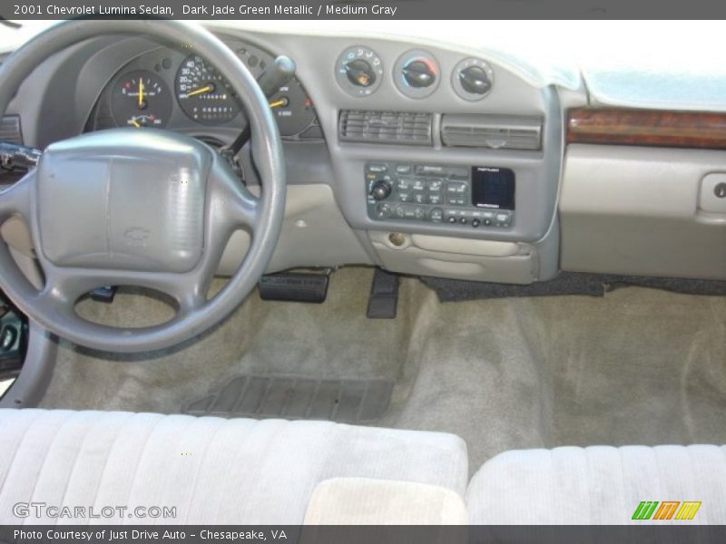 Dark Jade Green Metallic / Medium Gray 2001 Chevrolet Lumina Sedan